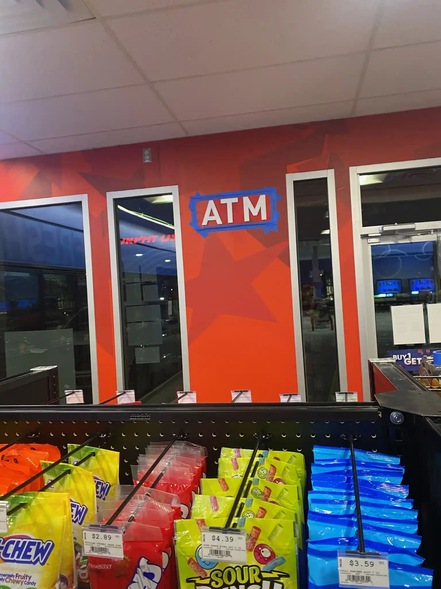 Murphy Oil USA store interior ATM wall graphics and wallcovering